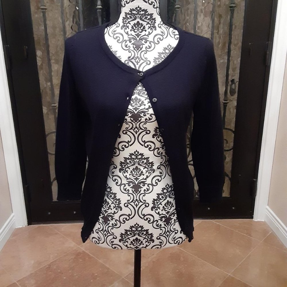 Jacqueline de Yong 3/4 sleeve Black cardigan